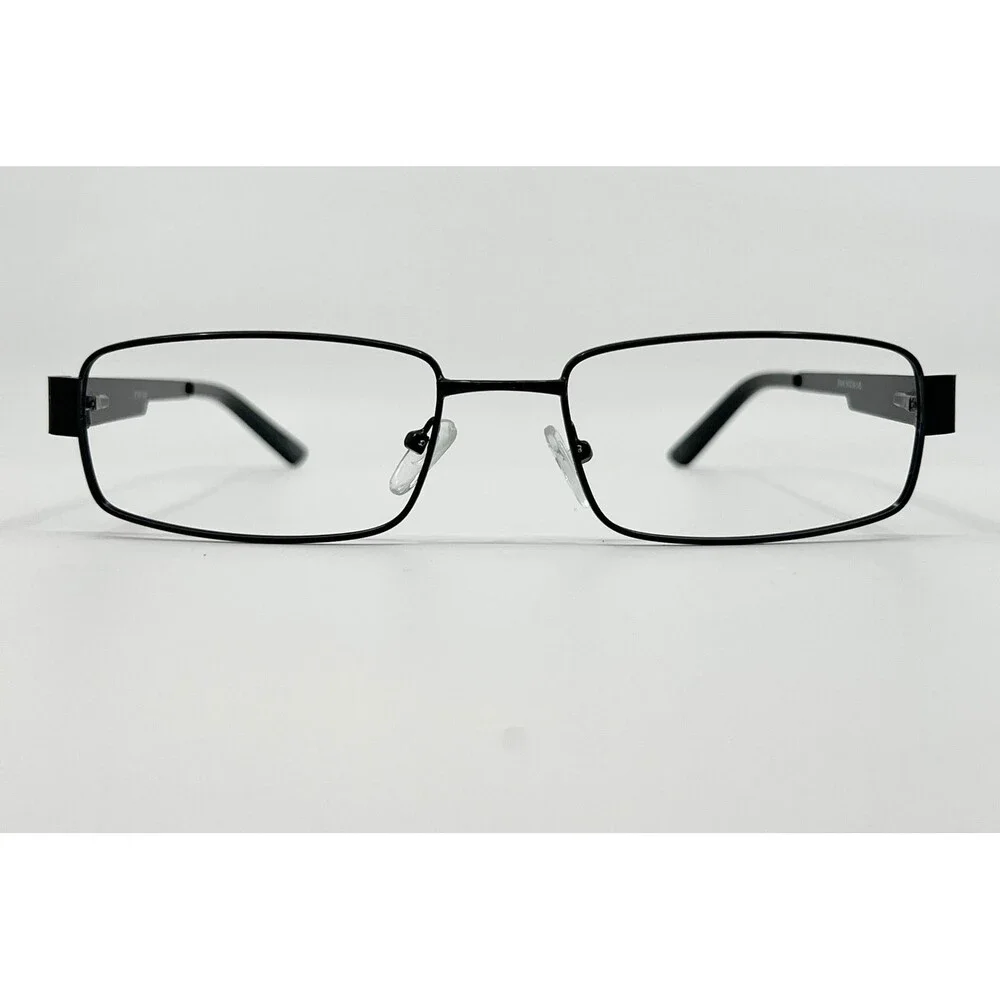 Capri Eyewear PT85 Eyeglass Frames Mens Black Rectangle 54-18-145